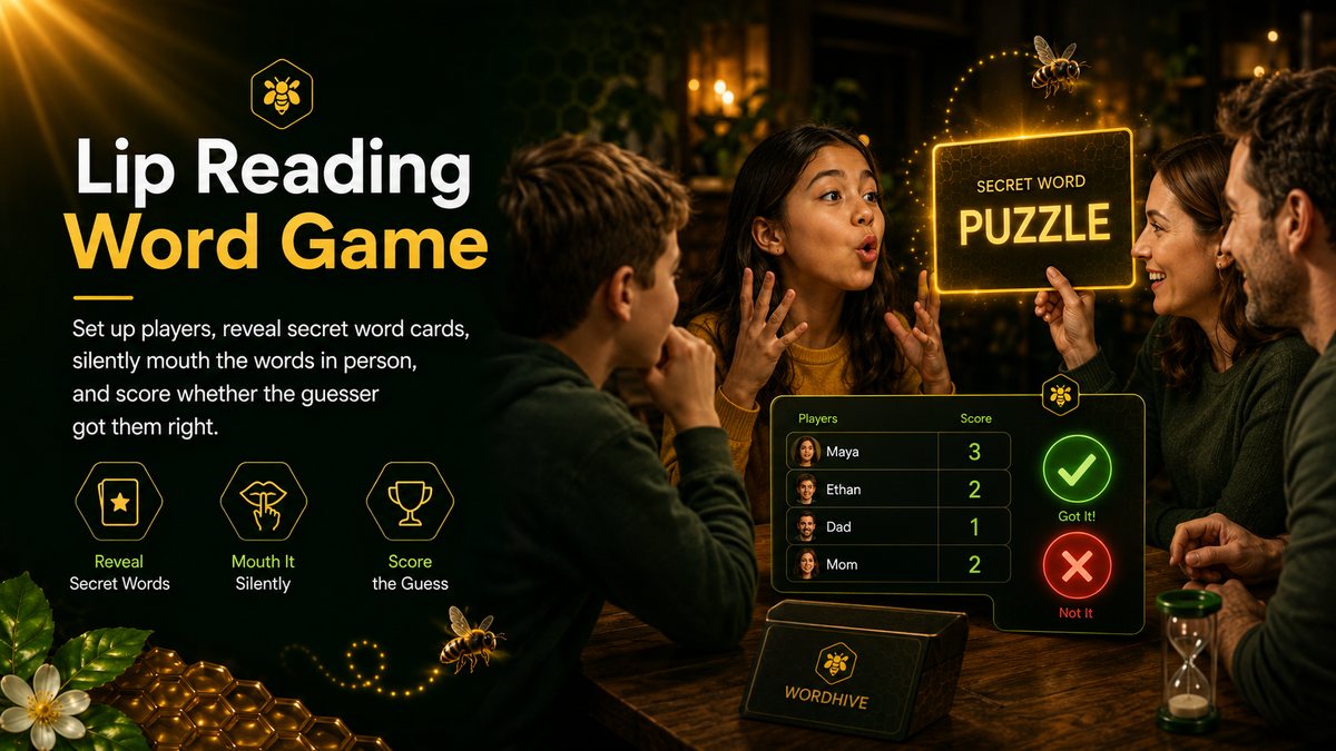 Lip Reading Word Game learning game preview